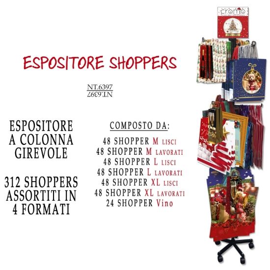 Immagine di SACCHETTI SHOPPER DECOR NATALE EXPO 312pz ASSORTITI