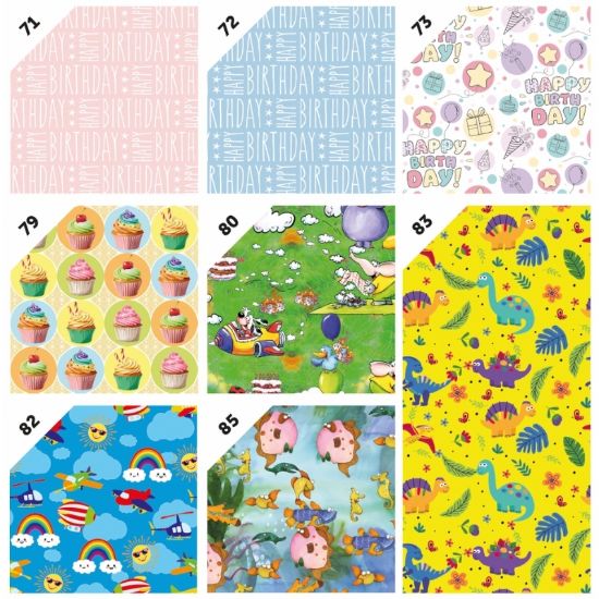 Picture of CARTA REGALO 70X100 50fg BAMBINI G7 ASSORTITA