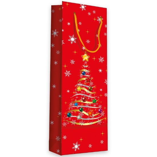 Picture of SACCHETTI SHOPPER DECOR 12x9x39cm 10pz ABETE NATALE