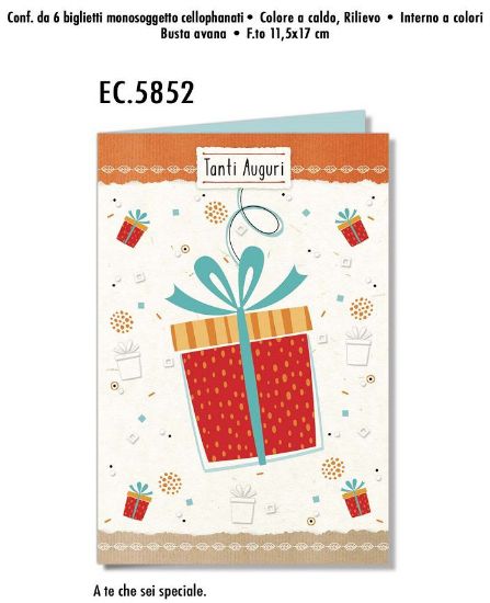 Immagine di BIGLIETTI CROMO HAPPY GREEN 100% CARTA RICICLATA 6PZ