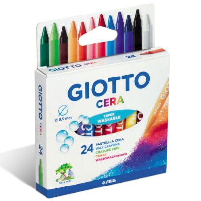 Immagine di PASTELLI CERA GIOTTO 24 COLORI 1pz