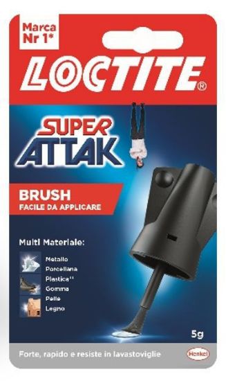 Immagine di COLLA SUPER ATTAK 5gr 1pz EASY BRUSH - LOCTITE
