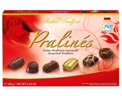 Picture of CIOCCOLATINI SCATOLA 180gr PRALINE MISTO ROSSO - GUNZ