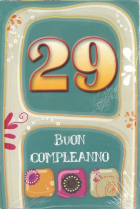 Immagine di BIGLIETTI AUGURI ANNI 29 - 10pz - N.29