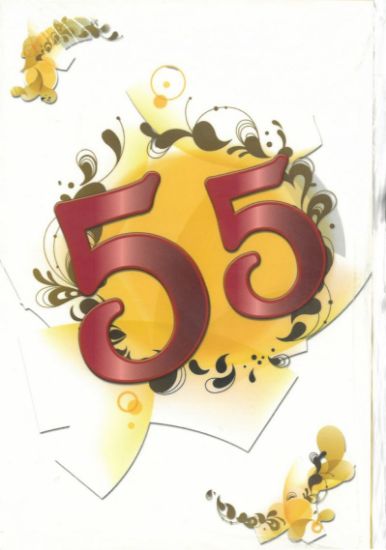 Immagine di BIGLIETTI AUGURI ANNI 55 - 10pz - N.55