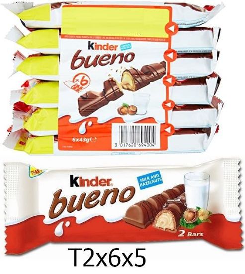 Immagine di FERRERO KINDER BUENO 1290gr T2x6x5pz formato famiglia