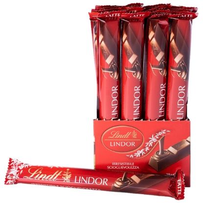 Immagine di LINDT BARRETTA SNACK 38gr 24pz - LATTE LINDOR