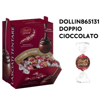 Picture of LINDT BOULES LINDOR 1200gr DOPPIO CIOCCOLATO 96pz bocca di lupo
