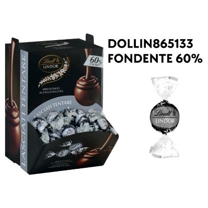 Picture of LINDT BOULES LINDOR 1200gr FONDENTE60% 96pz bocca di lupo
