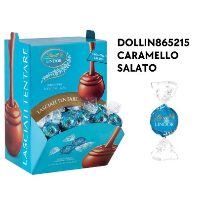 Picture of LINDT BOULES LINDOR 1200gr CARAMELLO SALATO 96pz bocca di lupo