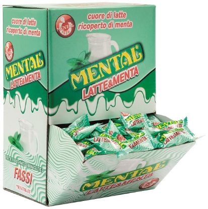 Immagine di MENTAL CARAMELLE LATTE & MENTA 650gr BOCCA DI LUPO