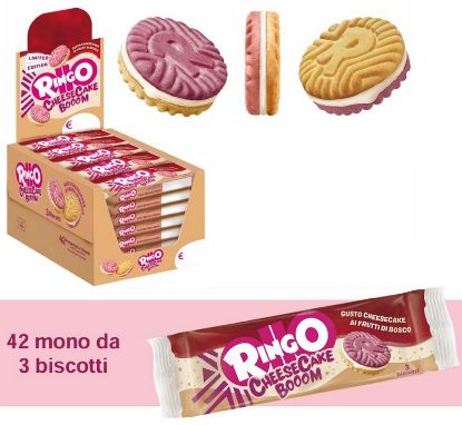 Immagine di BISCOTTI RINGO PAVESI CHEESECAKE 42pz