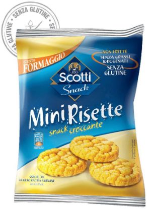 Immagine di RISO SCOTTI MINIRISETTE FORMAGGIO 30pz 20gr - senza glutine