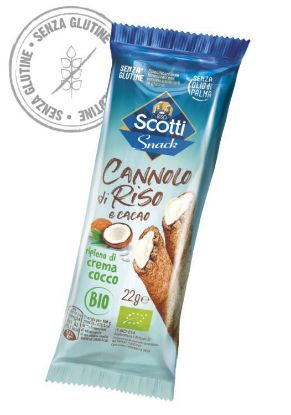 Immagine di RISO SCOTTI CANNOLO DI RISO CACAO E COCCO 30pz 22gr