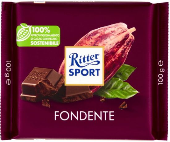 Immagine di RITTER TAVOLETTE 12pz 100gr FONDENTE 50% - EX