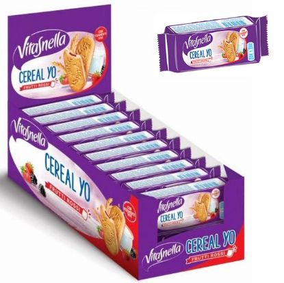 Immagine di BISCOTTI VITASNELLA CERAL-YO FRUTTI DI BOSCO SAIWA 18pz