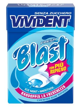 Immagine di PERFETTI VIVIDENT ASTUCCIO BLAST BLUE FRESH MENTHOL/ICE S/Z 20pz