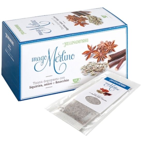 Immagine di REGINADIFIORI TISANE SCATOLA 15pz 3gr. MAGO MERLINO