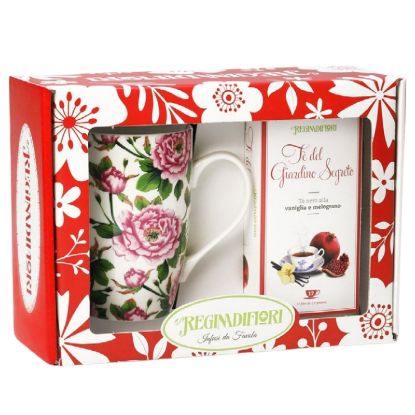 Immagine di REGINADIFIORI SCATOLA REGALO MUG + TE' GIARDINO SEGRETO