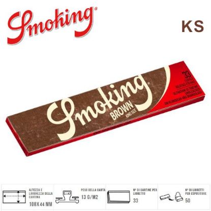 Immagine di CARTINE SMOKING KS BROWN 50pz (Acc. 5,94)-A00022010