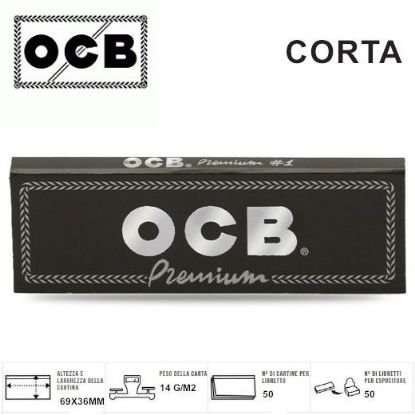 Immagine di CARTINE OCB CORTA PREMIUM SINGOLA 50pz (Acc. 9)-PROV-A00077002