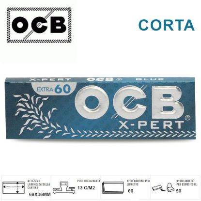 Immagine di CARTINE OCB CORTA BLUE X-PERT  50pz (Acc. 10,8)-PROV-A00272011