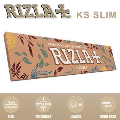 Immagine di CARTINE RIZLA KS SLIM NATURA 50pz (Acc. 5,76)-A00010001