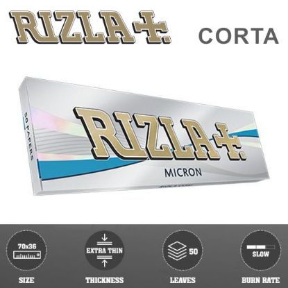 Immagine di CARTINE RIZLA CORTA MICRON 50pz (Acc. 9)-A00007002