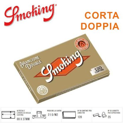 Immagine di CARTINE SMOKING CORTA DOPPIA ORANGE 25pz (Acc. 10,8)-A00018007