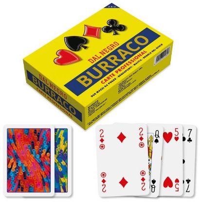 Immagine di CARTE DA GIOCO BURRACO DAL NEGRO 1pz DE LUXE PLASTICA