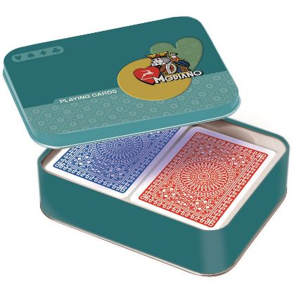 Immagine di CARTE DA GIOCO BURRACO EXTRA MODIANO 1pz CONFEZIONE DI LATTA