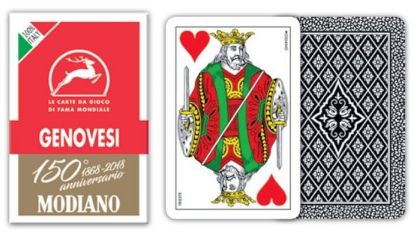 Immagine di CARTE DA GIOCO GENOVESI 150 ROSSO MODIANO 1pz