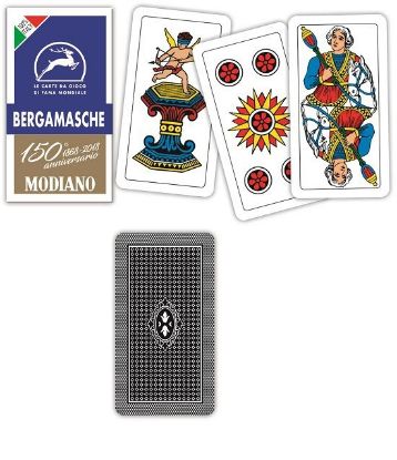 Immagine di CARTE DA GIOCO BERGAMASCHE 150 BLU MODIANO 1pz