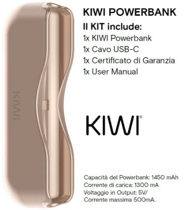 Immagine di KIWI POWER BANK LIGHT PINK - KIWI VAPOR (pvp.39,90)