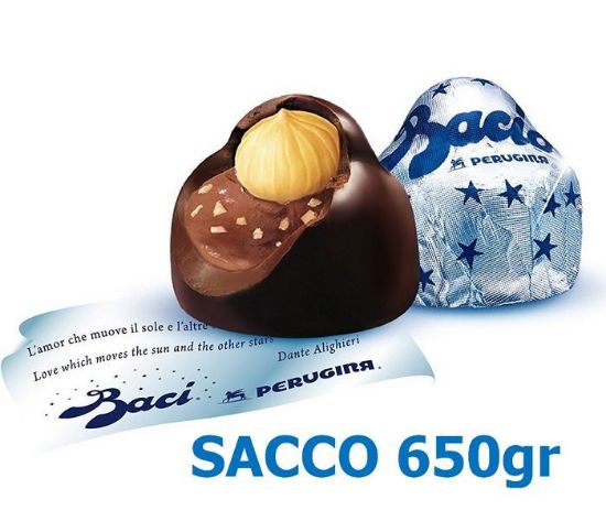Picture of BACI PERUGINA SFUSI SACCO 650gr 52pz C.A - SENZA GLUTINE
