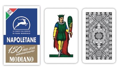 Immagine di CARTE DA GIOCO NAPOLETANE BLU 150 MODIANO 1pz