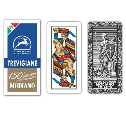 Immagine di CARTE DA GIOCO TREVIGIANE 150 BLU MODIANO 1pz