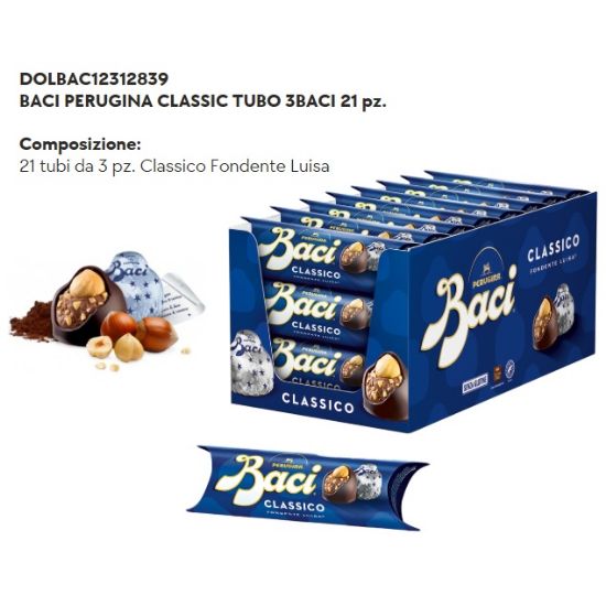 Immagine di BACI PERUGINA CLASSIC TUBO 3baci 21pz - PR2025