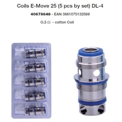 Immagine di SILVER CIG RESISTENZA COILS (0,5) 1x5pz MODELLO EMOVE