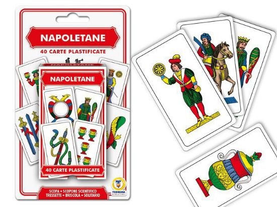 Immagine di CARTE DA GIOCO NAPOLETANE PLASTIFICATE 40 CARTE