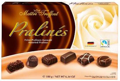 Picture of CIOCCOLATINI SCATOLA REGALO 180gr PRALINE MISTE EXQUISITE