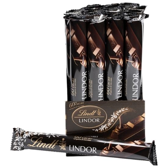 Immagine di LINDT BARRETTA SNACK 37gr 24pz - EXTRA FONDENTE LINDOR