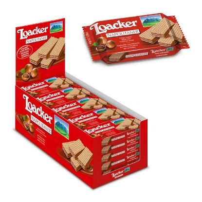 Immagine di BISCOTTI WAFER LOACKER NAPOLITANER 45g 25pz