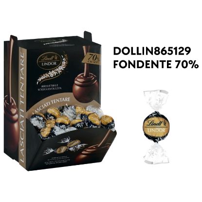Picture of LINDT BOULES LINDOR 1200gr FONDENTE70% 96pz bocca di lupo