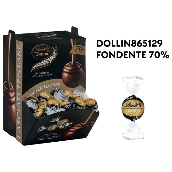 Picture of LINDT BOULES LINDOR 1200gr FONDENTE70% 96pz bocca di lupo