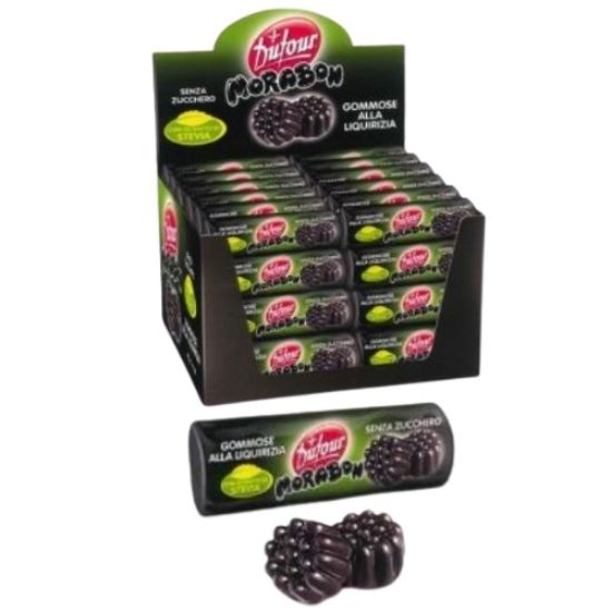 Picture of MORABON CARAMELLA STICK 48pz LIQUIRIZIA