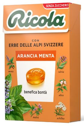 Picture of RICOLA ASTUCCIO ARANCIA MENTA SENZA ZUCCHERO 50g 20pz