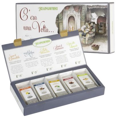 Picture of REGINADIFIORI TISANE SCATOLA 25pz 3gr. ASSORTITI + SCATOLA REGALO