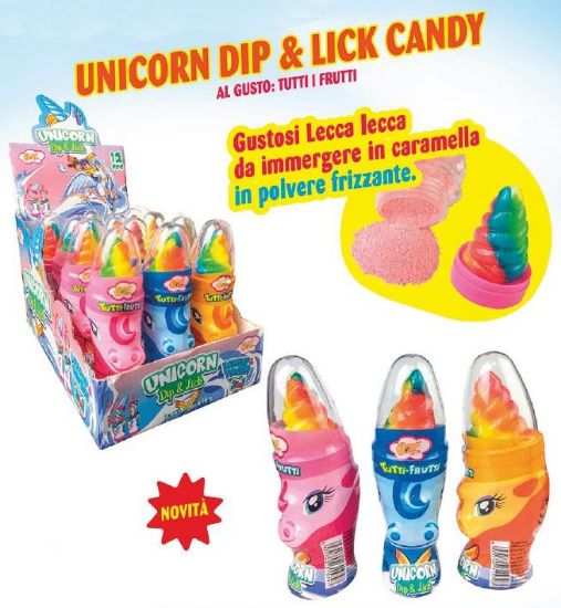 Picture of JOY UNICORN POP CANDY 12pz 50gr - JOYGUM