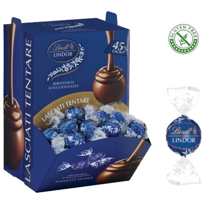 Immagine di LINDT BOULES LINDOR 1200gr FONDENTE45% 96pz bocca di lupo - PR2026